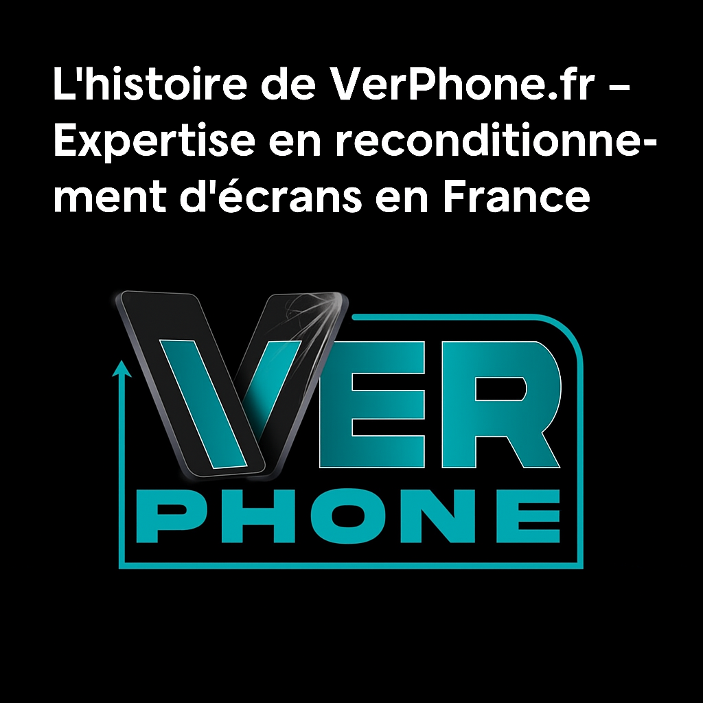 L’histoire de VerPhone.fr – Expertise en reconditionnement d’écrans en France | VerPhone Logo VerPhone – Technicien expert en reconditionnement d’écrans cassés en France
